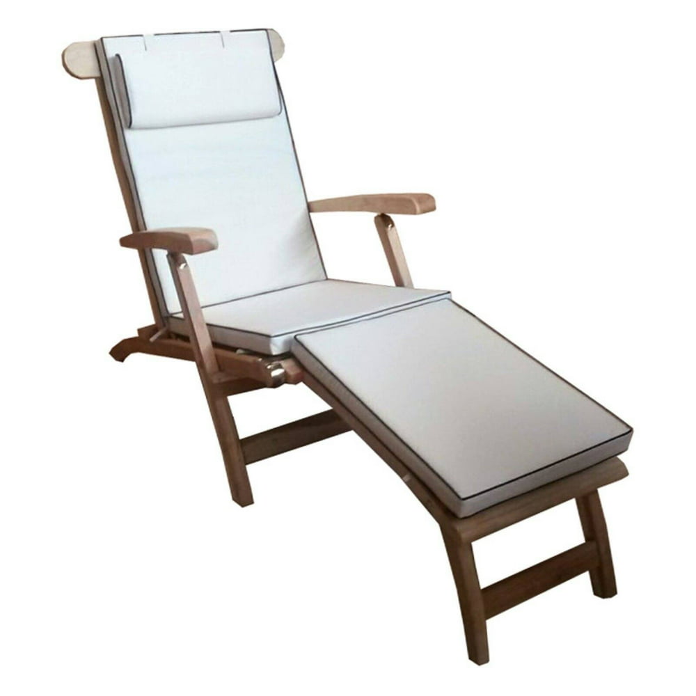 Seven Seas Teak Steamer Chair Outdoor Cushion