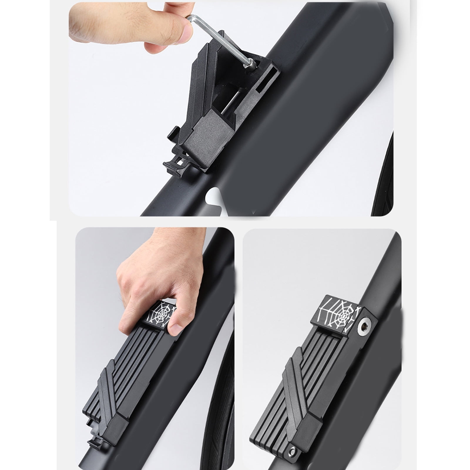 Bicycles Scooter Motorcycle Folding Lock with Key Fold Chain Heavy Duty Metal Foldable Lock AntiTheft Cycling Lock