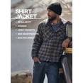 thumbnail image 3 of Wrangler® Men's and Big Men's Heavyweight Hooded Shirt Jacket, Sizes S-5XL, 3 of 6