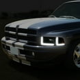 thumbnail image 4 of DNA Motoring For 94-02 Dodge Ram 1500 2500 3500 LED DRL Smoked Amber 4pcs Corner Headlight Lamps, 4 of 6
