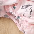 thumbnail image 5 of Gunia Easter Baby Girl Outfit Sleeveless Cartoon Bodysuits Dress Headbands Set Romper Clothes Set 0-18 Months, 5 of 6