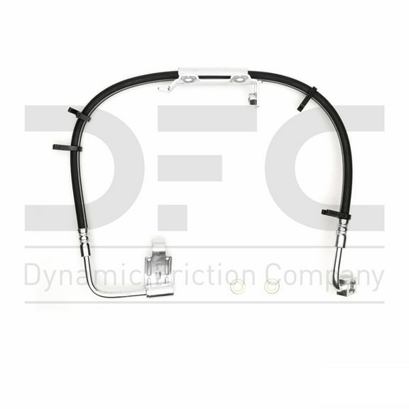 Front Left Dynamic Friction Company Brake Line Hose 350-42026 For 2007-2017 Jeep Wrangler, 2018 Jeep Wrangler JK