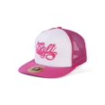 thumbnail image 2 of TopHeadwear Cali Script Trucker Hat - White/Pink, 2 of 2