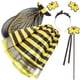 thumbnail image 2 of FELTECHELECTR 1 juego de disfraz de actuación para niños, varita de ala de abeja, diadema, falda, accesorios de cosplay, 2 of 6