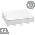 thumbnail image 2 of A7 Invitation Envelopes 40 ct pack, sized 5.25 X 7.25 with modern square flap. Easy peel and seal adhesive closure. Sized for 5 x 7 photos and wedding, graduations, baby showers invitations. (White), 2 of 6