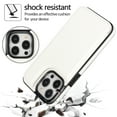 thumbnail image 3 of Allytech Slim Wallet Case for iPhone 15 Pro Max, Flip PU Leather Kickstand Card Slots Case, Double Magnetic Buttons Shockproof Full Body Protection Durable Case for Women Men - White, 3 of 10