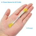 thumbnail image 3 of Uxcell 10mm Double Heads Flower Stamen, 100 Pcs Artificial Flower Pistil Matt for DIY Christmas Decoration, Yellow, 3 of 6