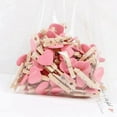 thumbnail image 2 of H Heart Love Wooden Clothes Photo Paper Peg Pin Mini Clothespin Postcard Clips Home We y13395, 2 of 6