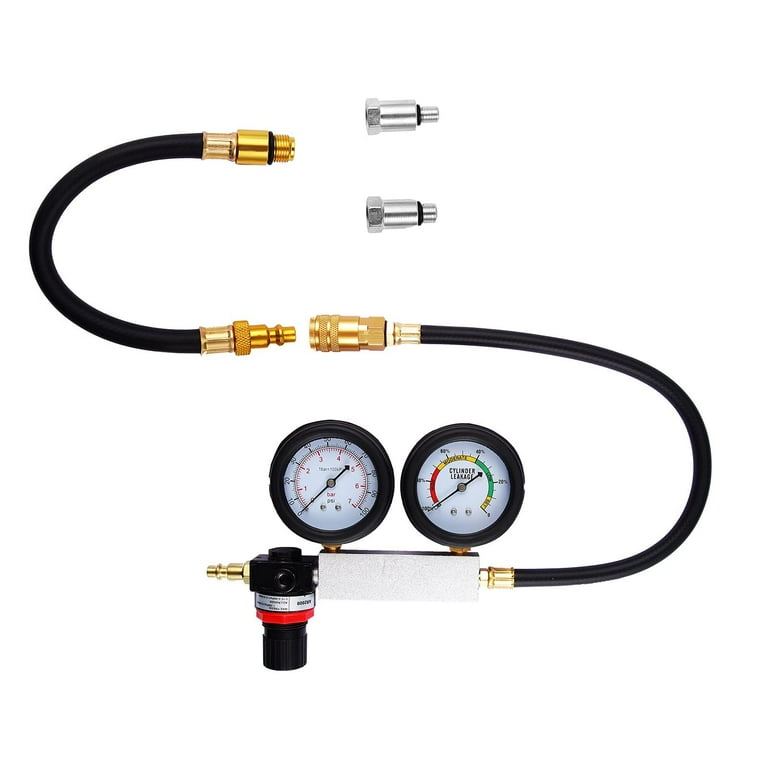 Homhougo—Compression Tester Adapter Kit, 4 Pcs Automotive Engine 