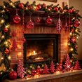 thumbnail image 5 of 40 Pcs Christmas Tree Decorations Electroplated Plastic Hanging Pendant Multiple Styles Of Christmas Ornaments Shatterproof Christmas Decoration Indoor, 5 of 6