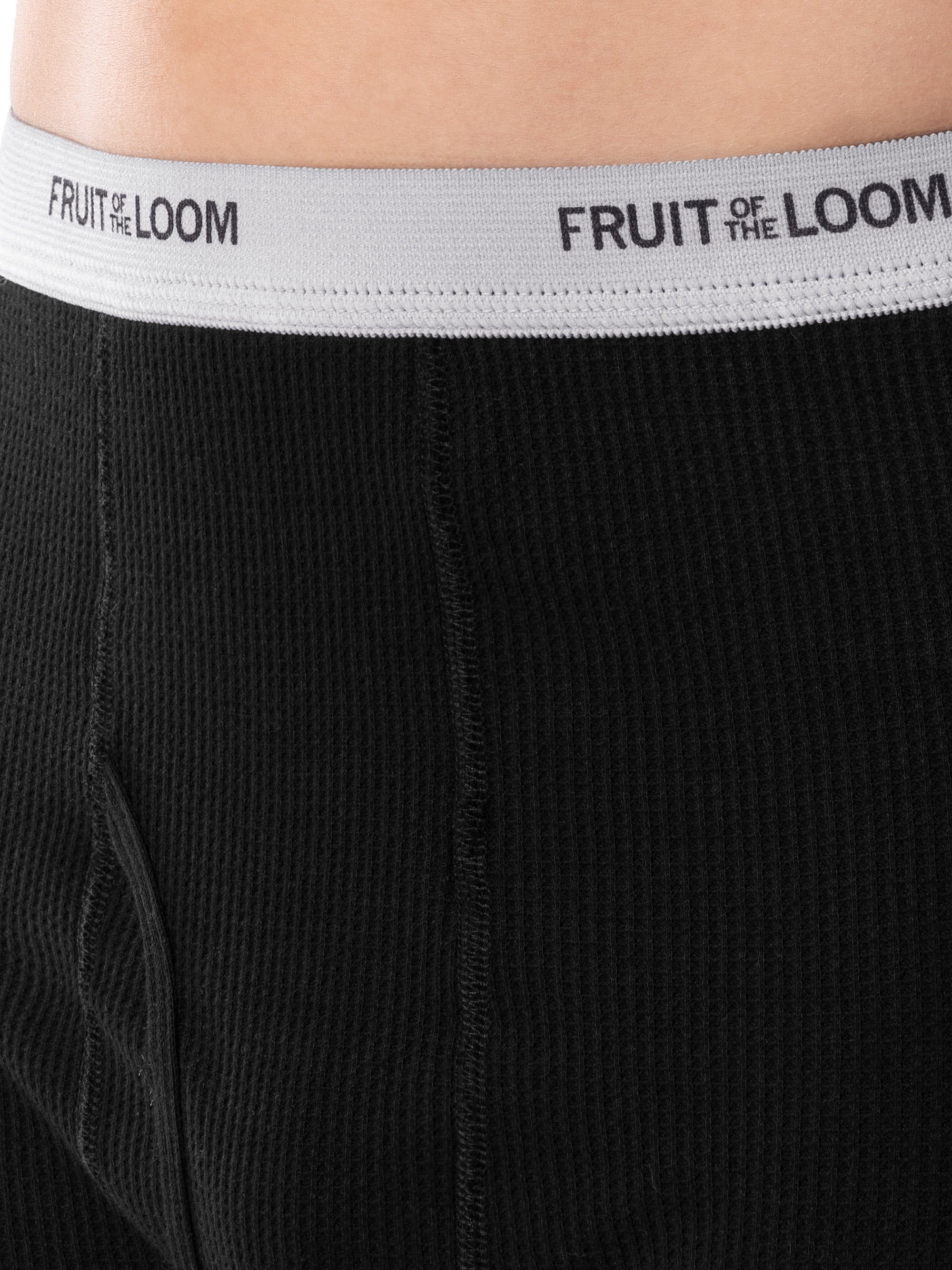 Fruit of the Loom Men's Thermal Waffle Underwear Bottom, 2-Pack, Sizes S-5XL