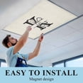 thumbnail image 6 of Letter K Fluorescent Light Covers, Monogram Words Magnetic Light Covers for Ceiling Lights, Fluorescent Ceiling Shade Filters for Classroom Bedroom Office 4x2Ft x 2PCS, 6 of 8