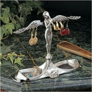 Design Toscano Art Nouveau Angel-in-Waiting Italian Pewter Jewelry Holder