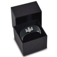 thumbnail image 3 of Tungsten Middle Ages Castle Fortress Band Ring 8mm Men Women Comfort Fit Black Dome Brushed Polished, 3 of 4
