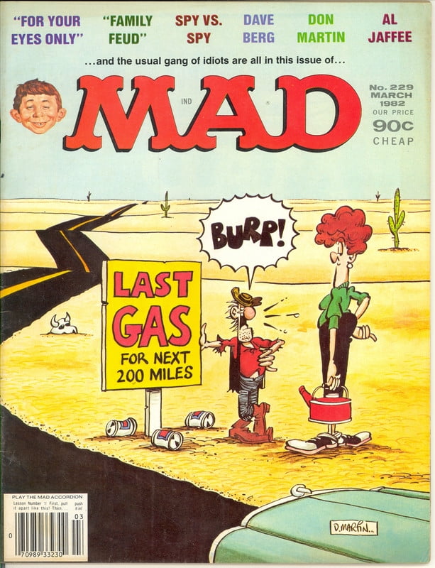 MAD Magazine Vintage Collectible #229 MARCH 1982