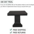 thumbnail image 4 of Homdiy 25 Pack Black Cabinet Knobs Kitchen Drawer Knobs Modern Square Cabinet Hardware, 4 of 7