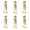 Gold, variant on 6PCS Stainless Steel Ice Tongs, Multicolor Mini Serving Tongs for Bar, Kitchen, Coffee & Tea