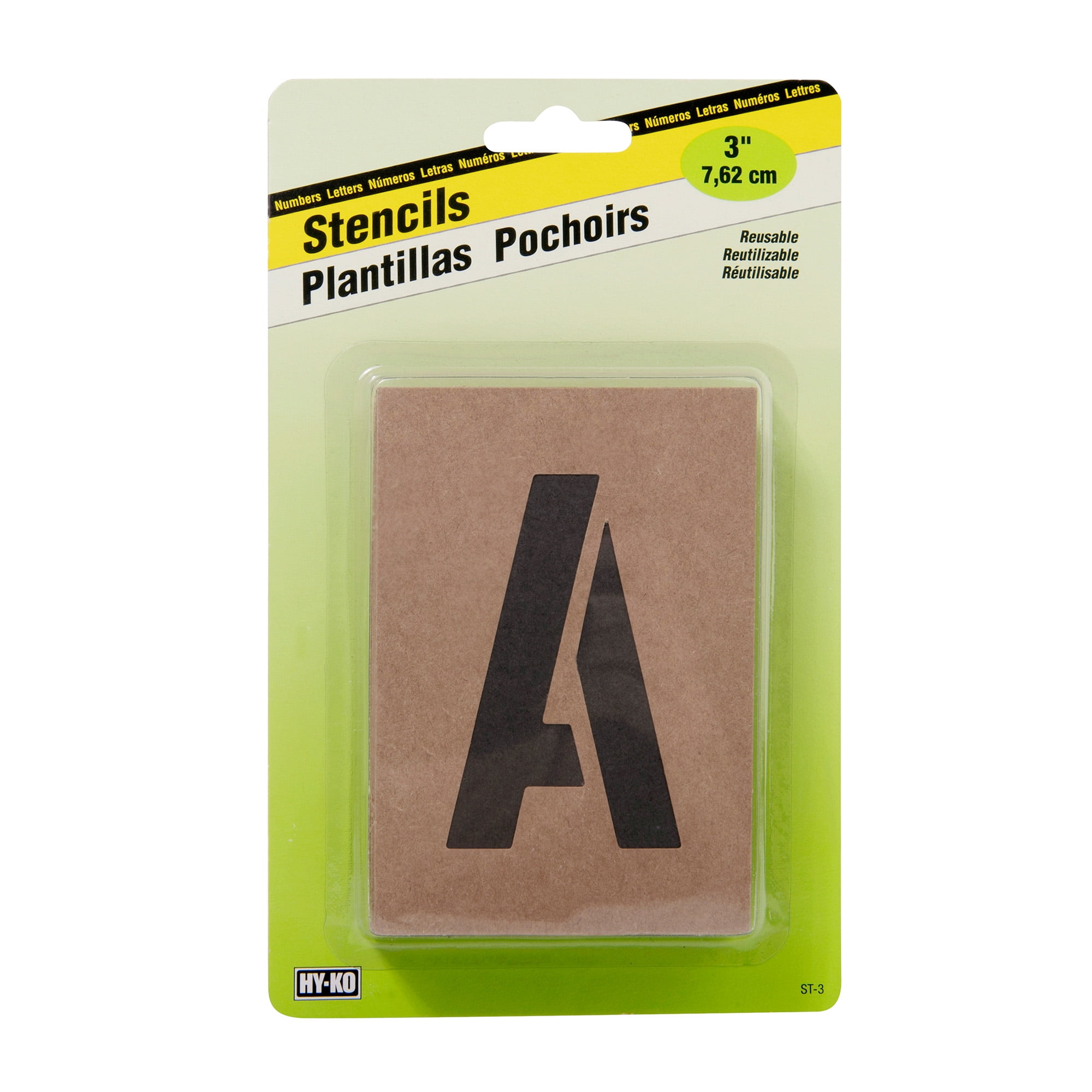 Tan 3 INCH ST-3 Number & Letter Stencils 