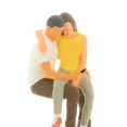 thumbnail image 3 of Resina 1:64 CUTICAT personas modelos en miniatura estatuas azul 3, 3 of 4