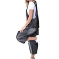 thumbnail image 3 of Sleeveless Women Denim Overalls Casual Straight Leg Jeans Jumpsuit, 3 of 5