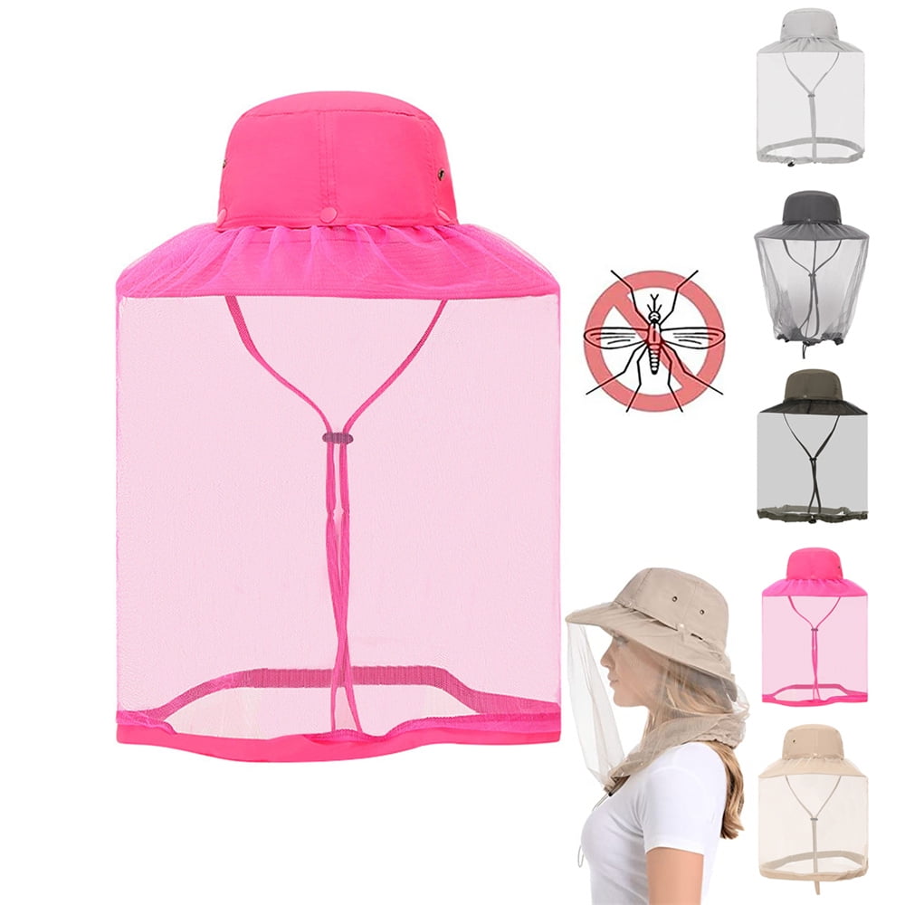 Outdoor Fishing Hat Mosquito Net Insect Bee Bug Proof Hat Mesh Head Net