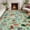 Light Green, variant on 8x10 Area Rug for Living Room, Floral Washable Rugs Low Pile, Soft Non Slip Vintage Carpet for Bedroom, Kitchen, Dining Room, Office, Beige
