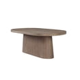 thumbnail image 5 of I Home Furnishings Elements Oval Pedestal Table - In Cocoa Finish, 5 of 13