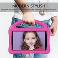thumbnail image 6 of SaniMore 7 inch Universal Kids Case for Galaxy Tab A 7.0 (SM-T280/T285) & Tab 4/3 7.0 SM-T230/T231/T210/P3200 & Tab E/3 Lite 7.0 SM-T113/T110, Shockproof EVA 【Handle & Stand】 Protective Cover, Rose, 6 of 8