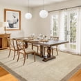 thumbnail image 3 of Funslane Modern Geometric Area Rug 5' x 7', Washable Carpet, Ultra Thin Soft Non-Slip Rug for Living Room Bedroom Home Office, Tan, 3 of 8