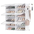 thumbnail image 1 of Organizador para zapatos SONGMICS, 6 niveles, ajustable, blanco, 1 of 9