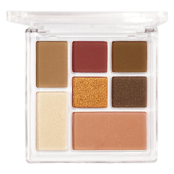 Sombra de ojos Makeup Plate All-in-One Highlight Suave Smokey Eyes Larga duración Rojo marrón