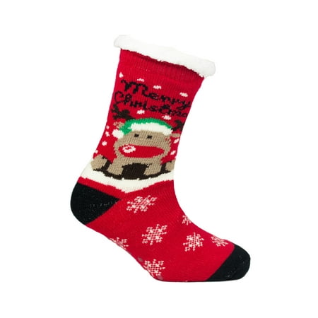 

Ladies Novelty Christmas Fleece Lined Slipper Socks