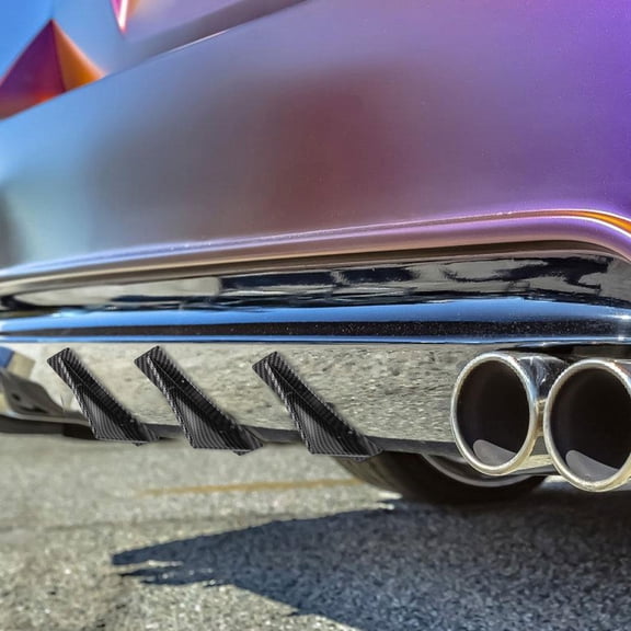 Raindrops Universal Black Car Spoiler ABS Material Lightweight Rear Trunk Wing for Enhanced Handling and Easy Installation