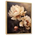 thumbnail image 2 of Designart "Unveiled Vintage Peony Botanicals III" Peonies Floater Framed Canvas Prints, 2 of 5