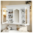 thumbnail image 4 of 40" Bathroom Medicine Cabinet with Mirror, Wall Mounted Storage Cabinet with Shelves - White Finish, 4 of 9