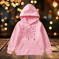 thumbnail image 2 of Hwmodou Girls Hoodies Spider Web Heart Print Print Hoodie Warm Trendy Simple Fit Top,3-14Y, 2 of 7