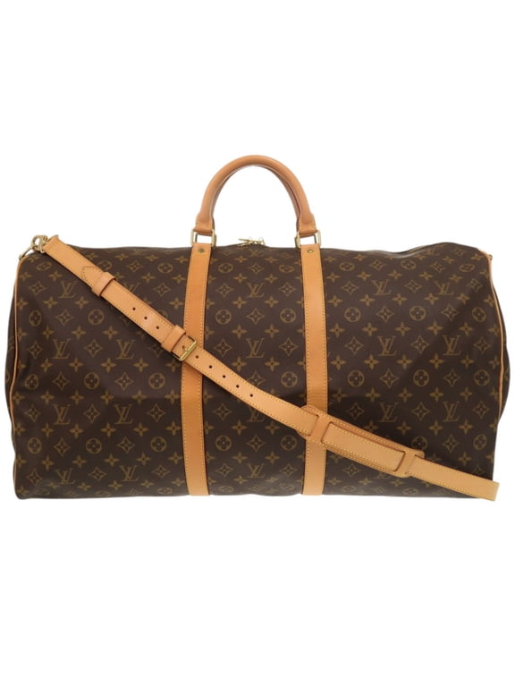 Pre-Owned Louis Vuitton Keepall Bandouliere 60 Monogram M41412 Canvas Brown Boston... (Good)