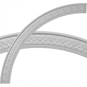 Ekena Millwork 71 1/4"OD x 62 3/4"ID x 4 1/4"W x 1 3/8"P Palmetto Ceiling Ring (1/4 of complete circle)