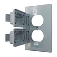 thumbnail image 2 of Pack de 10 Placas Doble Intemperie Abs gris, 2 of 7