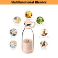 thumbnail image 6 of MINKUROW Personal Size Blender,Portable Blender,Battery Powered USB Blender (Pink), 6 of 7