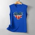 thumbnail image 5 of Odeerbi 4th of July Patriotic Tank Top for Women Summer Sexy Sleeveless Tops Regular 2025 Casual Round Neck Printing Vest Blue, 5 of 5