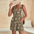 thumbnail image 4 of Nrmvnmi Summer Rompers for Women 2024 Casual Faux Denim Shorts Overalls Adjustable Strap Loose Sleeveless Jumpsuits with Pockets Khaki 3XLMothers Day Gifts, 4 of 6