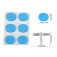 thumbnail image 4 of m Damper Gel Pads Conjunto de Silenciador de Batería de Silicona Transparente Multicolor Con Llave Unbranded YQ02076, 4 of 7