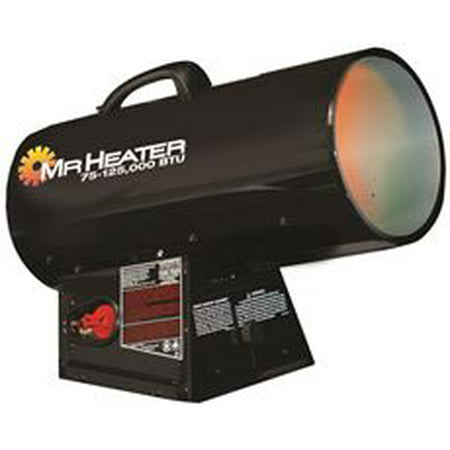 MR HEATER FORCED AIR HEATER, QUIET BURN TECHNOLOGY BLOWER, 75K-125K BTU, HEATS 3,000 SQUARE (Best Heater For 500 Square Feet)