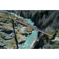 thumbnail image 2 of Wall, David 14x11 Black Ornate Wood Framed with Double Matting Museum Art Print Titled - Historic Skippers Suspension Bridge (1901)-above Shotover River-Skippers Canyon-Queenstown, 2 of 4