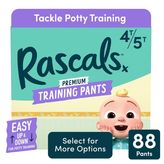Rascals Premium CoComelon Absorbent Potty Training Pants 4T-5T, 88 Count