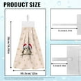 thumbnail image 7 of ZIATUBLE Christmas Owls Hanging Kitchen Towel Snowflakes Hanging Hand Dry Towels with Snap Button Hand Towels for Bathroom Set of 2 Breathable Dish Towels for Kitchen Decorative Tie Towel, 7 of 7
