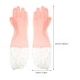 thumbnail image 2 of OUNONA  2 Pairs Glove for Dishwashing Cute Cleaning Gloves Women Pink, 2 of 8