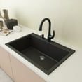 thumbnail image 5 of Bocchi 1604-504-0126 Campino Uno 33" Undermount Single Basin Granite Kitchen Sink - Black, 5 of 7