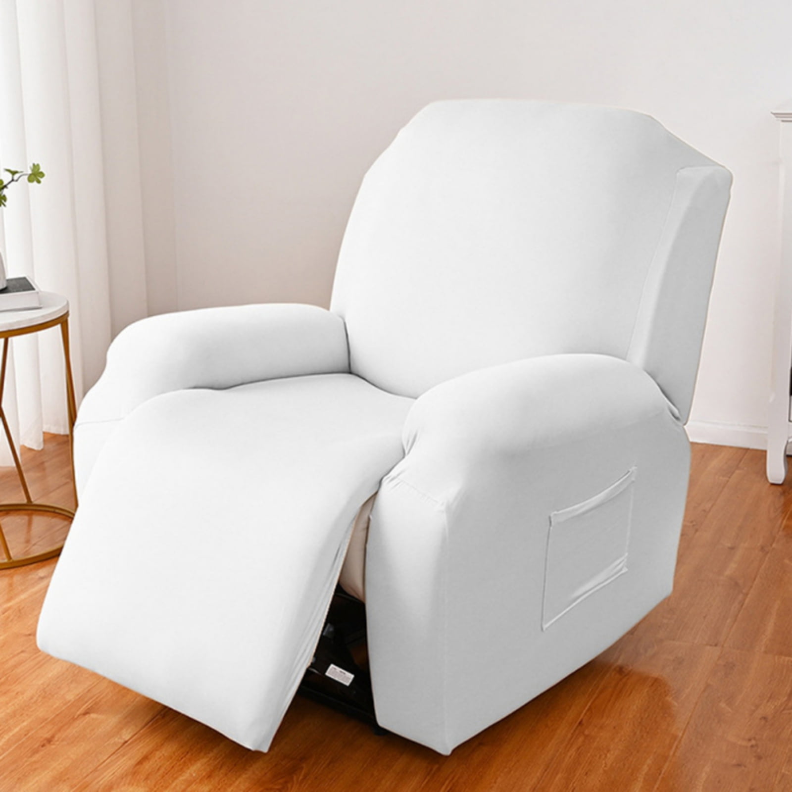 Chizzyseat Soft Recliner Chair Cover & Area Rug - Super Soft Wool Blend, White